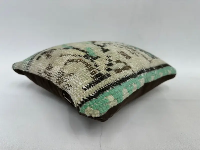 12x12 Inch Southwestern Embroidered Throw Pillow, Handmade Cushion - 6