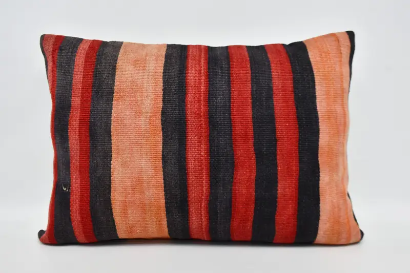 Cushion Cover, Gift Pillow, Antique Pillows, Turkish Pillow, 20x28 Red Cushion, Armchair Cushion Cover - 1