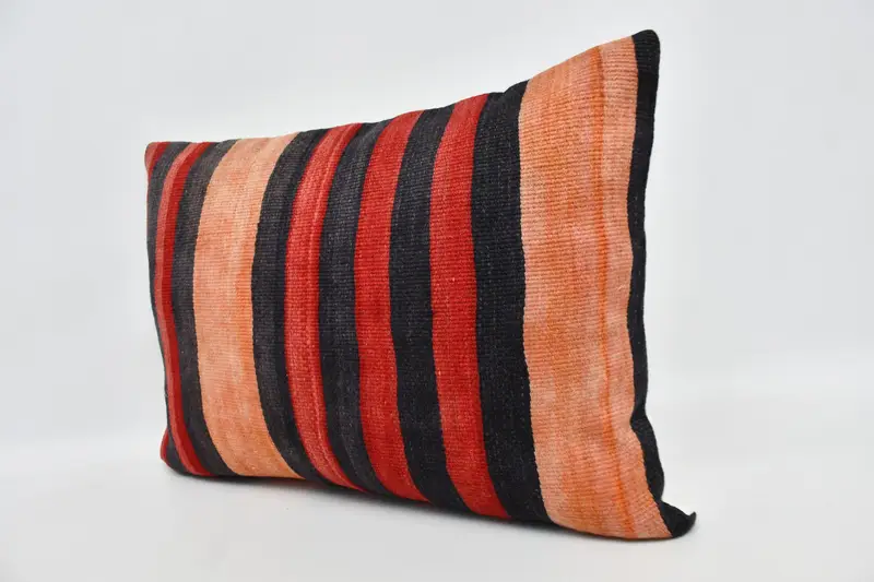 Cushion Cover, Gift Pillow, Antique Pillows, Turkish Pillow, 20x28 Red Cushion, Armchair Cushion Cover - 4