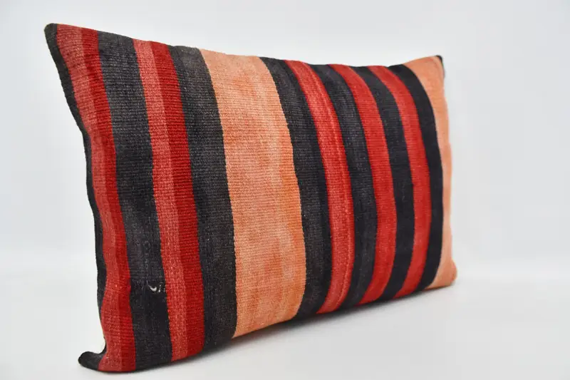 Cushion Cover, Gift Pillow, Antique Pillows, Turkish Pillow, 20x28 Red Cushion, Armchair Cushion Cover - 3