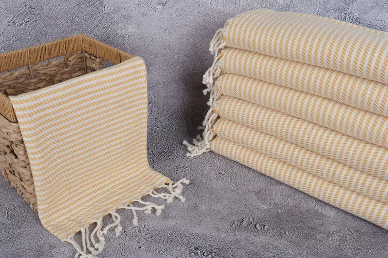 Organik çay havlu, kişiselleştirilmiş el havlu, 40x20 pamuklu polka nokta havlu, onun için hediye, mutfak havlu, Türk havlu el havlu, sevgililer hediyesi - 3
