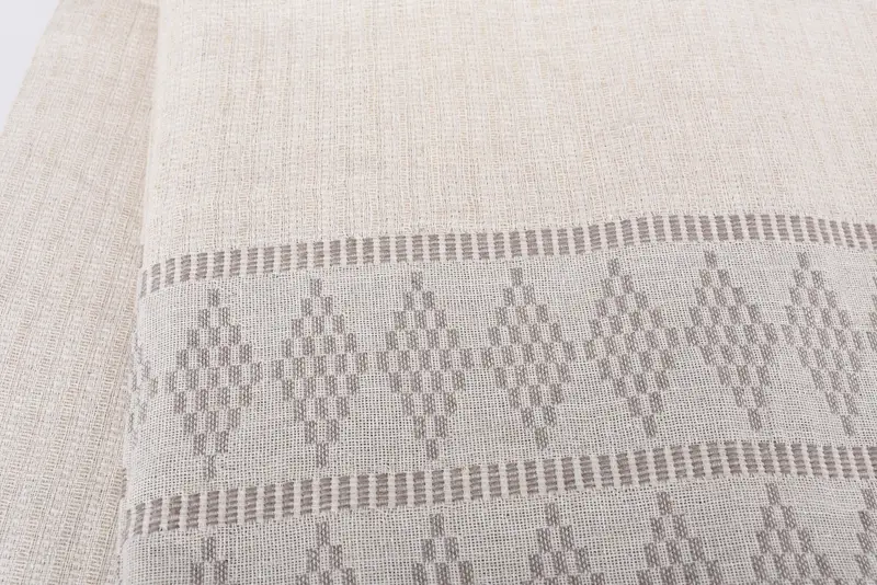 100x88 Linen Kilim Design Towel, Home Decor Blankets, Turkish Blanket Queen, Turkish Blanket, Organic Throw, Bridesmaid Gifts, Woven Throw Blanket - 4