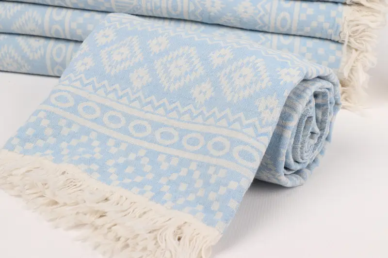 Turkish bath towel, Gift For Him, Custom Wedding Gift, 68x36 Cotton Geometric Towel, Miami Bachelorette Party Favors, Wedding Gift For Bride - 5