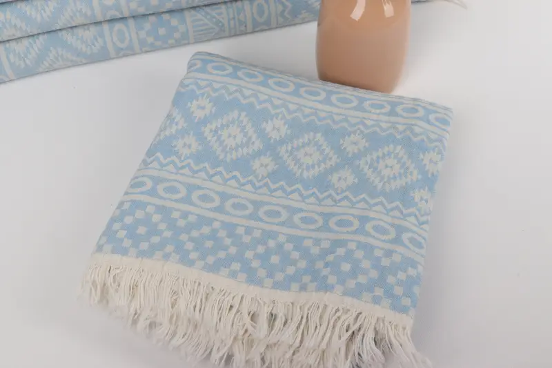Turkish bath towel, Gift For Him, Custom Wedding Gift, 68x36 Cotton Geometric Towel, Miami Bachelorette Party Favors, Wedding Gift For Bride - 6