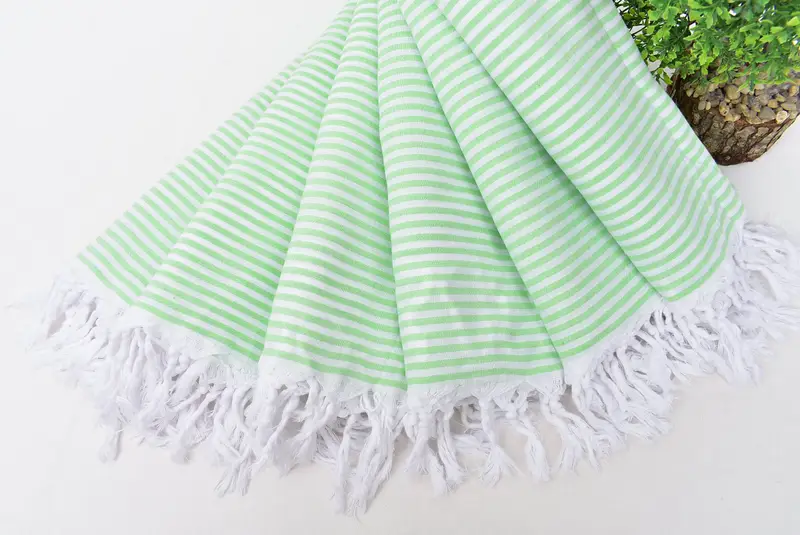 68x36 Cotton Striped Towel, Sand-free towel, Beach Towel Gift, Traditional Turkish peshtemal for hammam, Turkish towel, Customized Towels, Spa Towel - 4