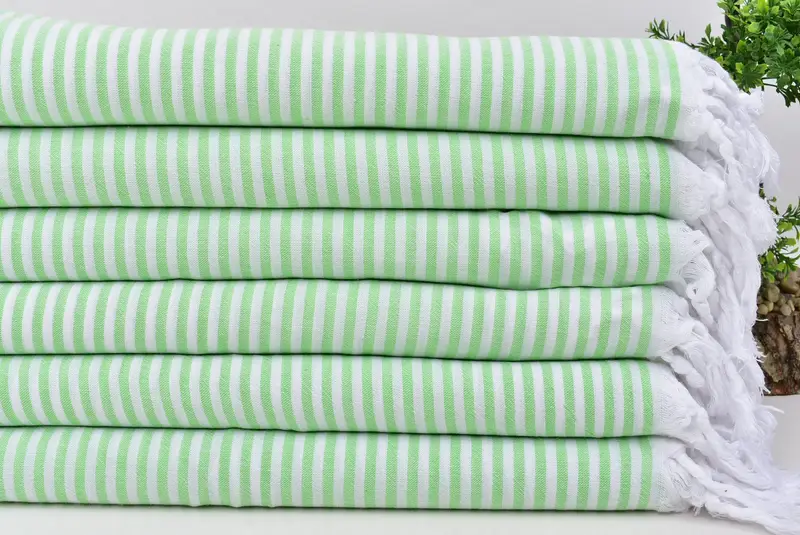 68x36 Cotton Striped Towel, Sand-free towel, Beach Towel Gift, Traditional Turkish peshtemal for hammam, Turkish towel, Customized Towels, Spa Towel - 3