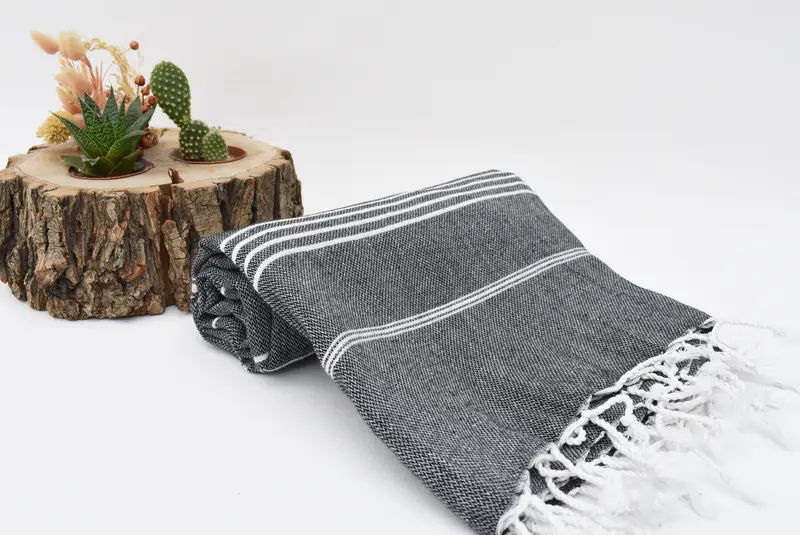 Travel towel, 70x40 Cotton Striped Towel, Gift For Her, Bachelorette Party Favors, Valentines Day Gift For Him, Turkish Beach Towel Personalized - 8