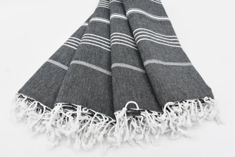 Travel towel, 70x40 Cotton Striped Towel, Gift For Her, Bachelorette Party Favors, Valentines Day Gift For Him, Turkish Beach Towel Personalized - 2