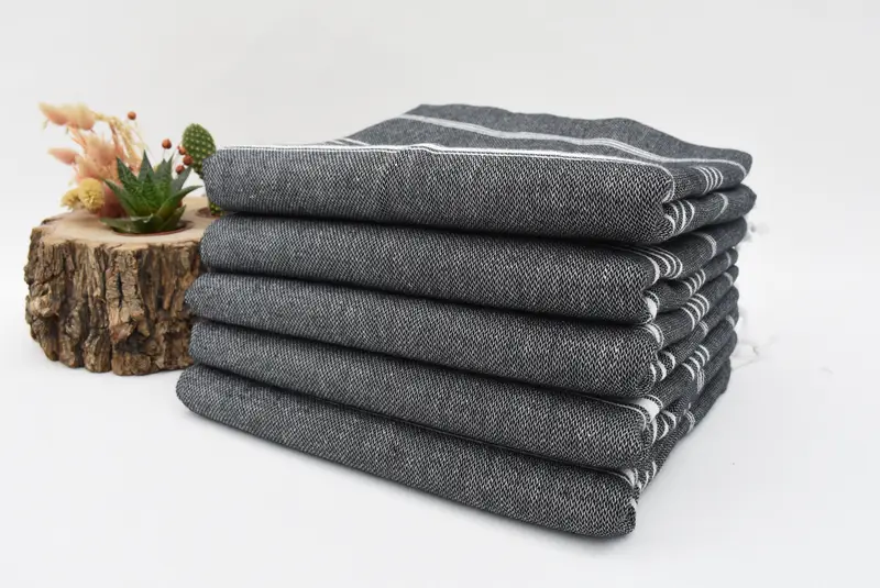 Travel towel, 70x40 Cotton Striped Towel, Gift For Her, Bachelorette Party Favors, Valentines Day Gift For Him, Turkish Beach Towel Personalized - 3