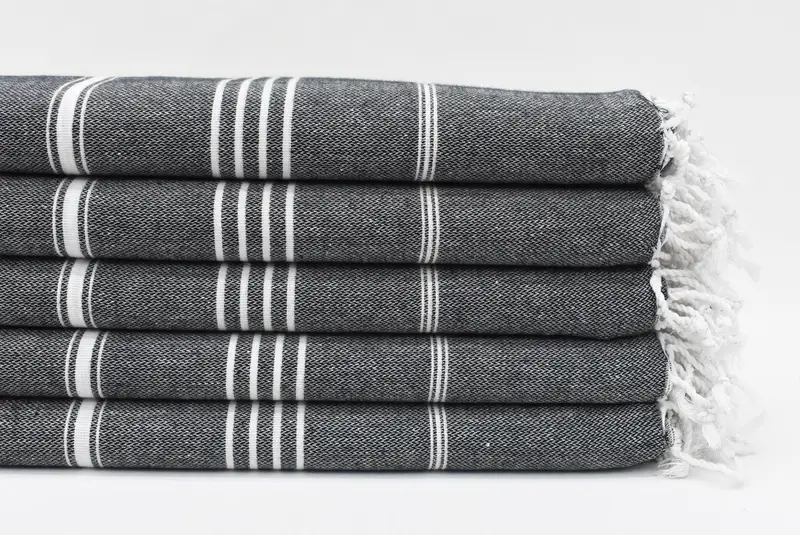 Travel towel, 70x40 Cotton Striped Towel, Gift For Her, Bachelorette Party Favors, Valentines Day Gift For Him, Turkish Beach Towel Personalized - 1