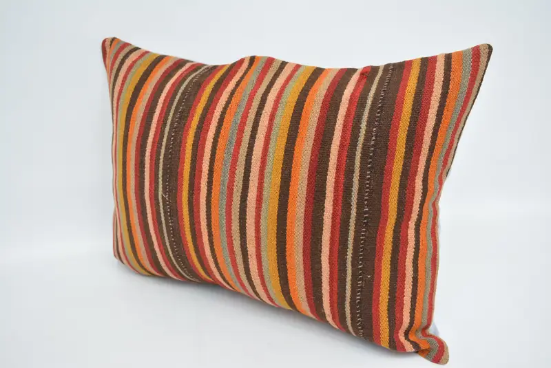 20x28 Brown Cushion Cover, Vintage Kilim Throw Pillow, Pillow for Couch, Meditation Pillow, Home Decor Pillow, Oriental Pillow Sham, Cushion Cover - 4