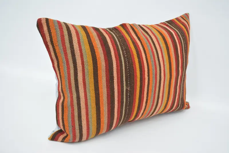 20x28 Brown Cushion Cover, Vintage Kilim Throw Pillow, Pillow for Couch, Meditation Pillow, Home Decor Pillow, Oriental Pillow Sham, Cushion Cover - 3