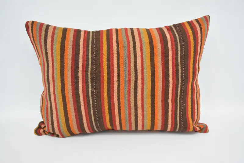 20x28 Brown Cushion Cover, Vintage Kilim Throw Pillow, Pillow for Couch, Meditation Pillow, Home Decor Pillow, Oriental Pillow Sham, Cushion Cover - 1