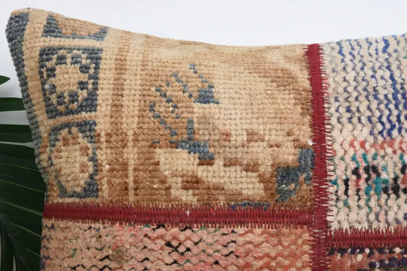 Interior Designer Pillow, Toss Pillow Sham, Pillow for Couch, 16x16 Red Pillow Cover, Cushion Cover, Turkish Pillow, Authentic Pillow Cover - 2