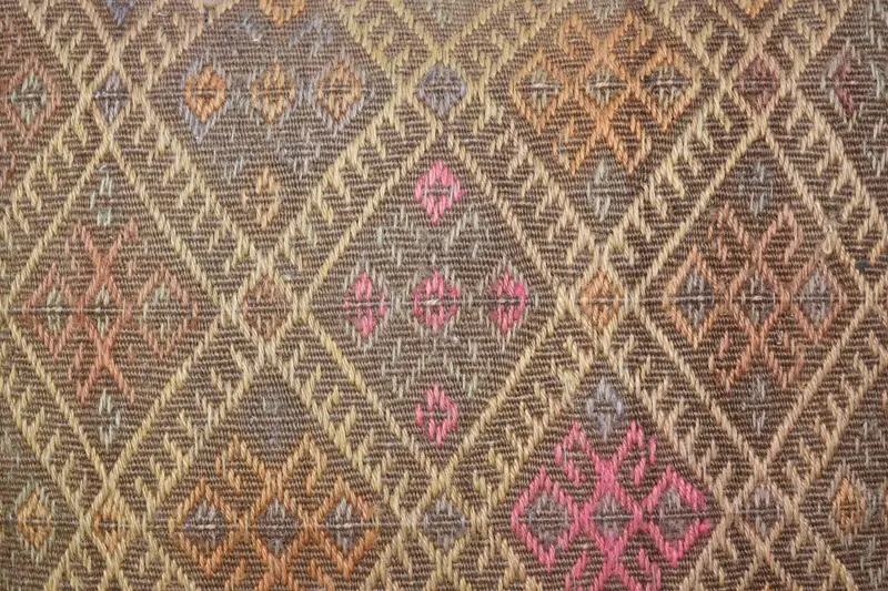 Pillow for Sofa, Ethnic Throw Pillow Sham, Vintage Kilim Throw Pillow, Pillow, Oriental Pillow Sham, 20x20 Brown Cushion Cover, Antique Pillows - 3