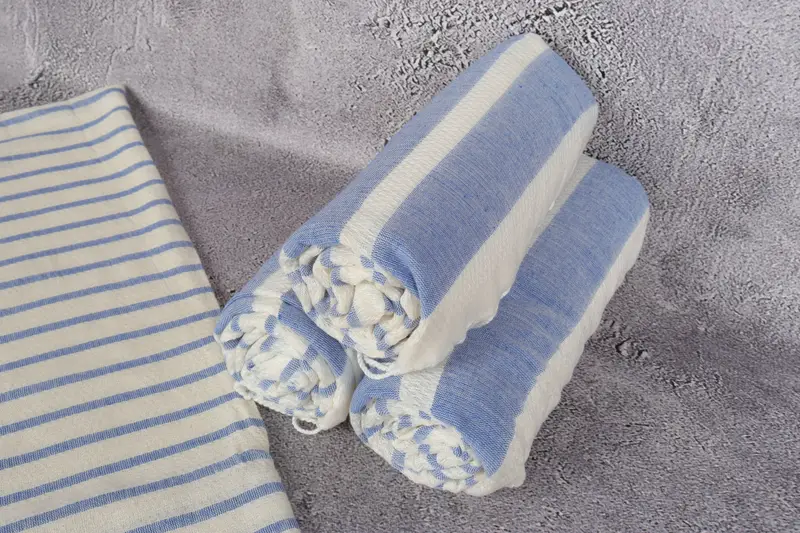 Best Beach Towel, 70x40 Cotton Striped Towel, Anniversary Gift For Her, Spa Towel, Gift For Her, Girl Trip Party Favor, Turkish hand towel - 8