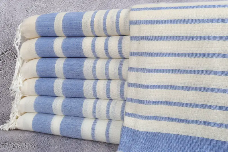 Best Beach Towel, 70x40 Cotton Striped Towel, Anniversary Gift For Her, Spa Towel, Gift For Her, Girl Trip Party Favor, Turkish hand towel - 1