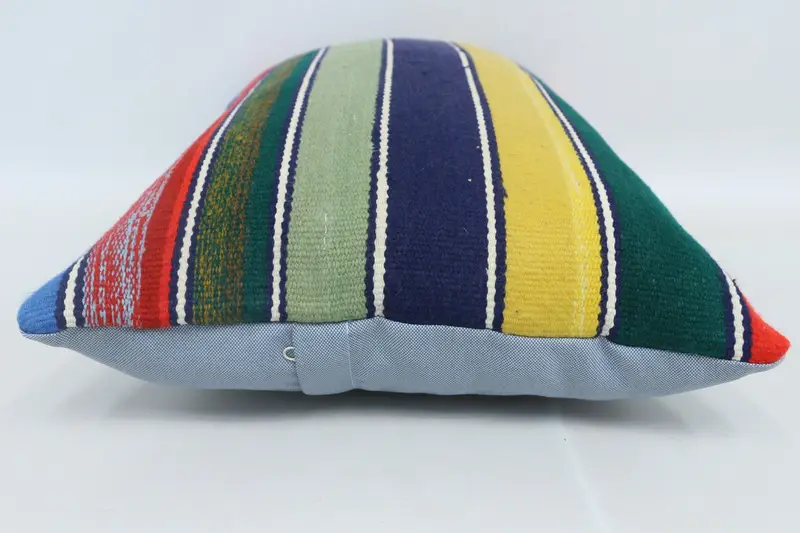 Cushion Cover, 16x24 Green Pillow Case, Pillow for Couch, Yoga Pillow Cover, Interior Designer Pillow, Throw Kilim Pillow, Muted Cushion Case - 5