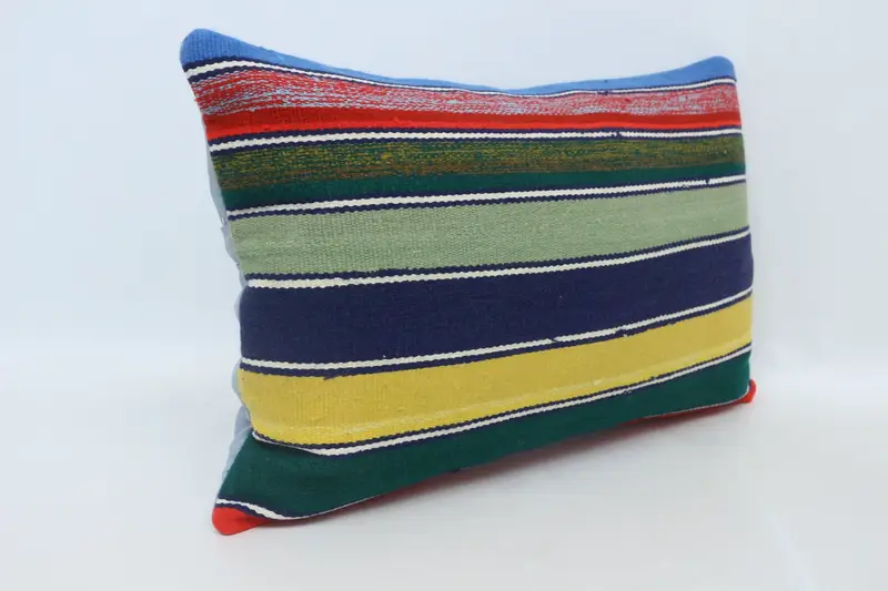 Cushion Cover, 16x24 Green Pillow Case, Pillow for Couch, Yoga Pillow Cover, Interior Designer Pillow, Throw Kilim Pillow, Muted Cushion Case - 3