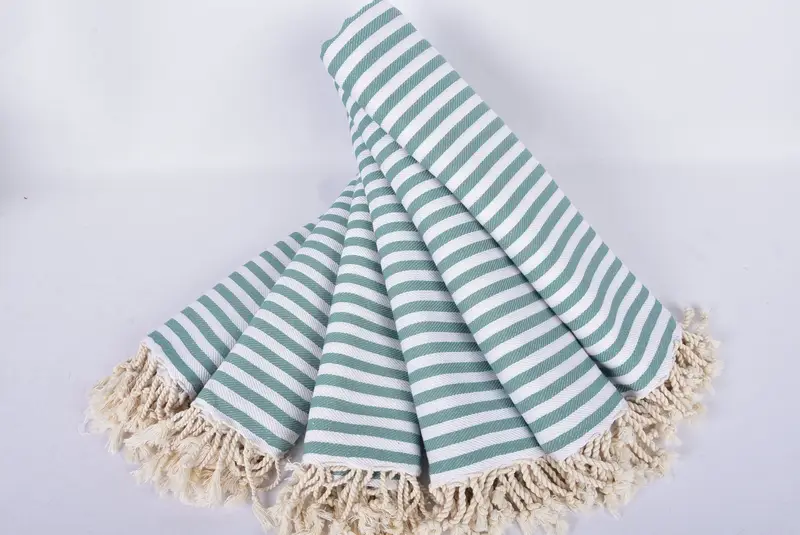 70x40 Cotton Striped Towel, Monogrammed Beach Towel, Monogram Towels, Organic towel, Best Friend Wedding Gift, Best Friend Gift Ideas, Luxury towel - 4