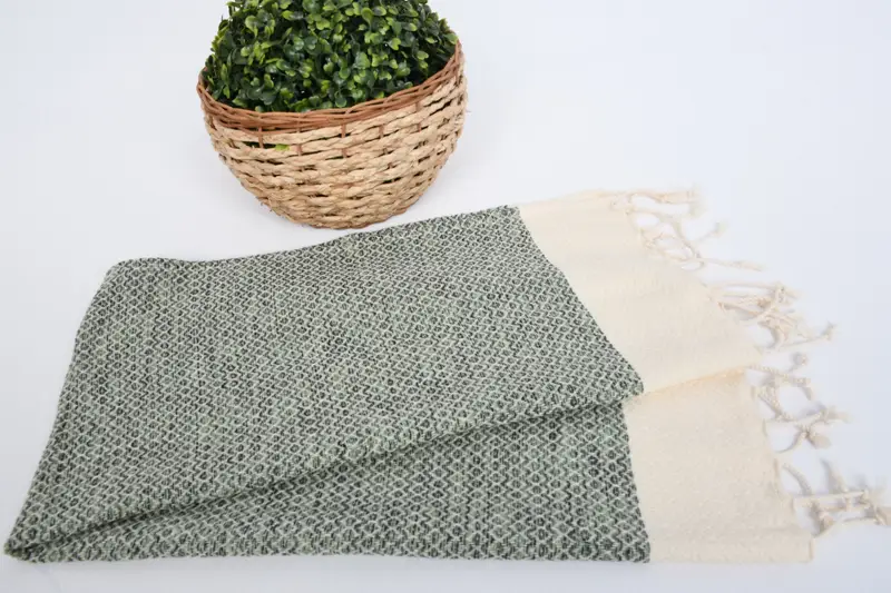 Personalized Hand Towel, 40x20 Cotton Diamond Towel, Personalized Dish Towel, Personalized Kitchen Towel, Personalized Wedding Gift, Travel Towel - 5