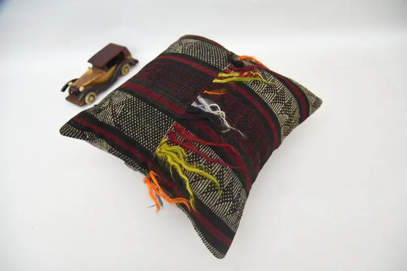 Pillow, Kilim Pillow, Interior Designer Pillow, Throw Kilim Pillow, Personalized Gift Pillow Cushion Case, 16x16 Red Pillow Case - 6