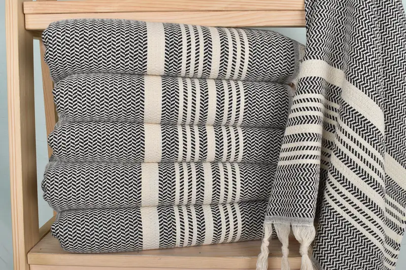 Personalized Gift, Gym Towel, 40x18 Cotton Striped Towel, Small Bath Towels, Wedding Favors, Bulk Order Towel, Travel Towel, Gift For Bride - 2