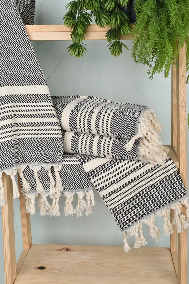 Personalized Gift, Gym Towel, 40x18 Cotton Striped Towel, Small Bath Towels, Wedding Favors, Bulk Order Towel, Travel Towel, Gift For Bride - 6