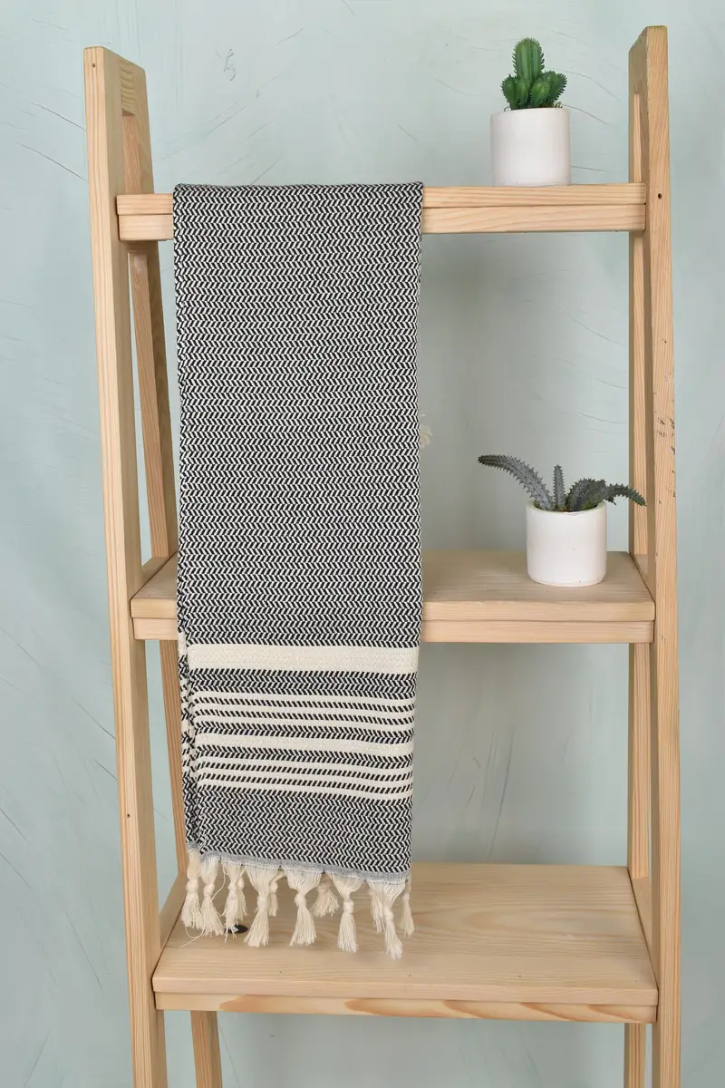 Personalized Gift, Gym Towel, 40x18 Cotton Striped Towel, Small Bath Towels, Wedding Favors, Bulk Order Towel, Travel Towel, Gift For Bride - 8