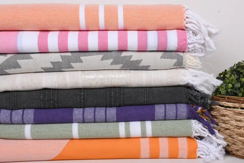 Gift For Her, 70x40 Cotton Set of 8 Towel, Gift Boxes Towel, Absorbent Turkish towel, Bachelorette Party Gifts, Best Friend Gift, Kids Beach Towel - 2