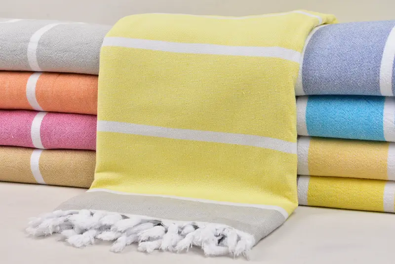 Wedding Gift, 68x40 Cotton Striped Terry Towel, Turkish Towel Bulk, Boyfriend Christmas Gift, Travel towel, Monogram Beach Towel, Monogram Towels - 2