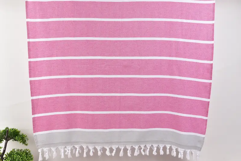 Wedding Gift, 68x40 Cotton Striped Terry Towel, Turkish Towel Bulk, Boyfriend Christmas Gift, Travel towel, Monogram Beach Towel, Monogram Towels - 8