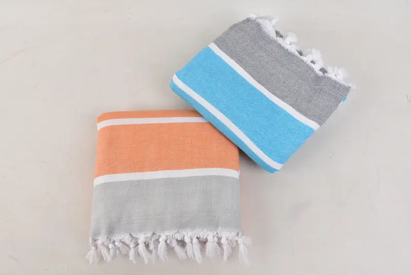 Wedding Gift, 68x40 Cotton Striped Terry Towel, Turkish Towel Bulk, Boyfriend Christmas Gift, Travel towel, Monogram Beach Towel, Monogram Towels - 7