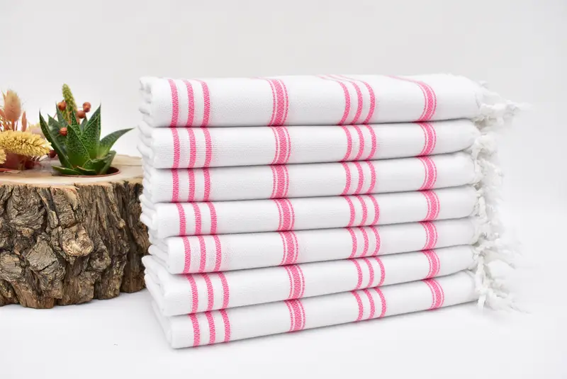 Kitchen Towel, 40x24 Cotton Striped Towel, Personalized Dish Towel, Gym Towel, Best Wedding Gift, Wedding Gift, Personalize Gift, Bridesmaid Towel - 2