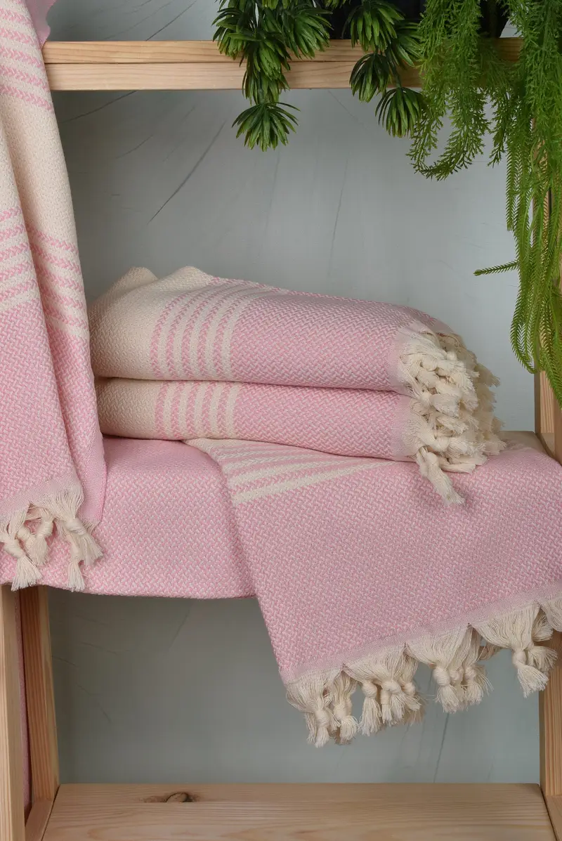 Friends Beach Towel, Home Decor Gifts, Bridal Gifts, 70x40 Cotton Striped Towel, Organic Towel, Personalized Wedding Gift, Absorbent Turkish towel - 6