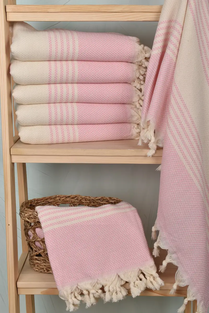 Friends Beach Towel, Home Decor Gifts, Bridal Gifts, 70x40 Cotton Striped Towel, Organic Towel, Personalized Wedding Gift, Absorbent Turkish towel - 3