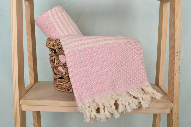 Friends Beach Towel, Home Decor Gifts, Bridal Gifts, 70x40 Cotton Striped Towel, Organic Towel, Personalized Wedding Gift, Absorbent Turkish towel - 4