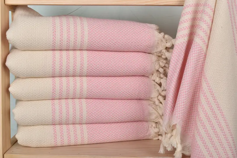 Friends Beach Towel, Home Decor Gifts, Bridal Gifts, 70x40 Cotton Striped Towel, Organic Towel, Personalized Wedding Gift, Absorbent Turkish towel - 2