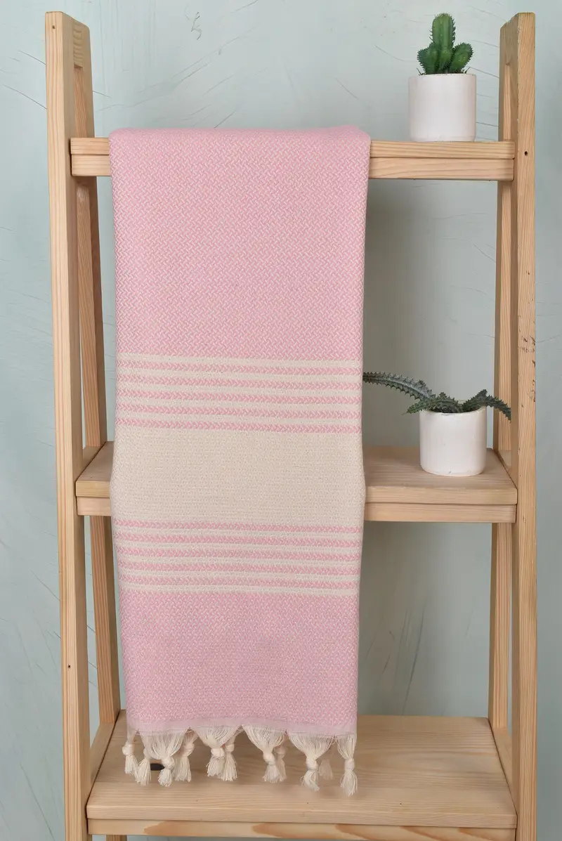 Friends Beach Towel, Home Decor Gifts, Bridal Gifts, 70x40 Cotton Striped Towel, Organic Towel, Personalized Wedding Gift, Absorbent Turkish towel - 8