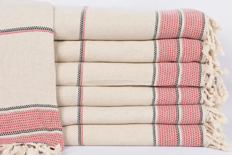 Baby Boy Gift, Bridesmaid Gifts, 104x96 Cotton Striped Towel, Decorative Blanket, Bachelorette Party Items, Housewarming Gift, Turkish Towel Blanket - 1
