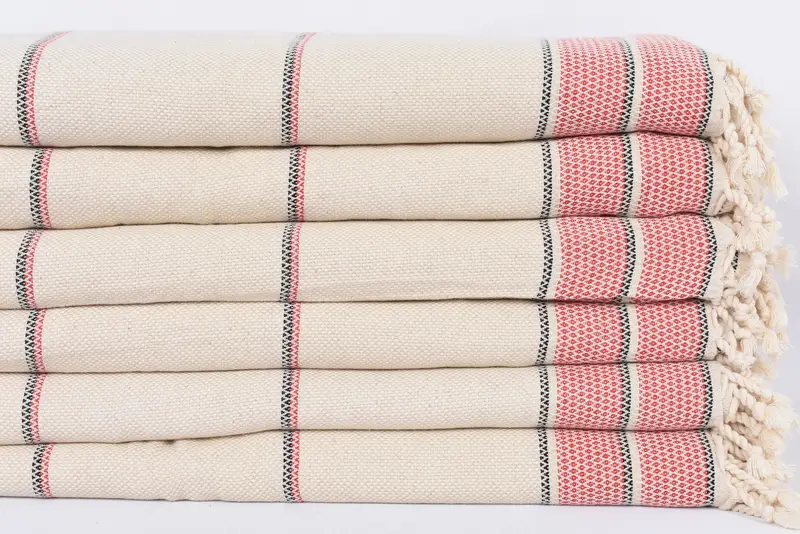 Baby Boy Gift, Bridesmaid Gifts, 104x96 Cotton Striped Towel, Decorative Blanket, Bachelorette Party Items, Housewarming Gift, Turkish Towel Blanket - 3