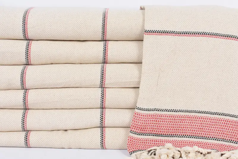 Baby Boy Gift, Bridesmaid Gifts, 104x96 Cotton Striped Towel, Decorative Blanket, Bachelorette Party Items, Housewarming Gift, Turkish Towel Blanket - 2