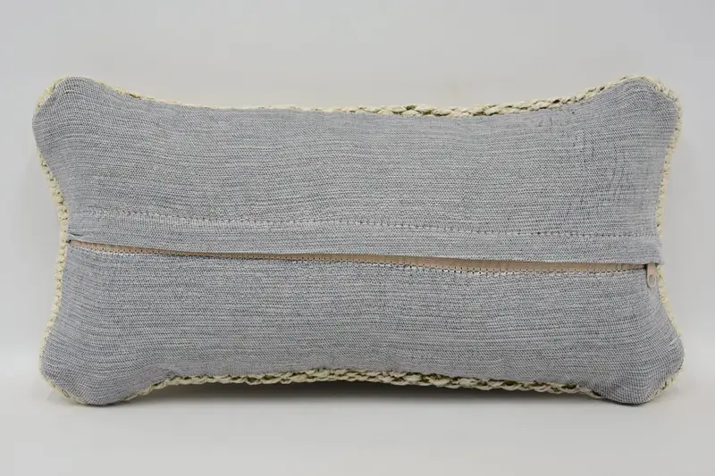 Sustainable Pillow Case, Pillow Case, 8x16 Beige Pillow, Vintage Kilim Throw Pillow, Turkish Bench Pillow Cover, Boho Pillow, Vintage Kilim Pillow - 6