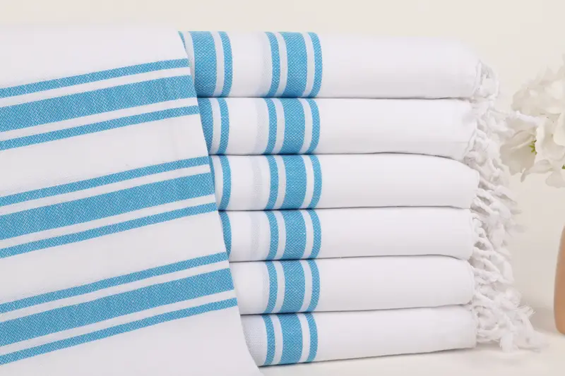 Organic towel, Valentines Gift, 70x40 Cotton Striped Towel, Handwoven Turkish bath towel, Pool Towels, Large Turkish Towel, Personalized Beach Towel - 1