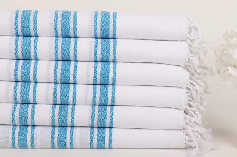 Organic towel, Valentines Gift, 70x40 Cotton Striped Towel, Handwoven Turkish bath towel, Pool Towels, Large Turkish Towel, Personalized Beach Towel - 3