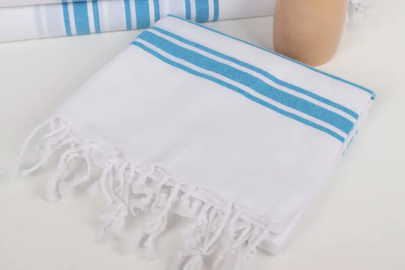 Organic towel, Valentines Gift, 70x40 Cotton Striped Towel, Handwoven Turkish bath towel, Pool Towels, Large Turkish Towel, Personalized Beach Towel - 5
