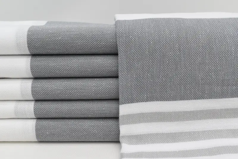 Sand-free towel, 70x40 Cotton Striped Towel, Wedding Gift For Bride, Bridesmaid Gifts, Bridesmaid Towel, Bachelorette Party Decorations - 1