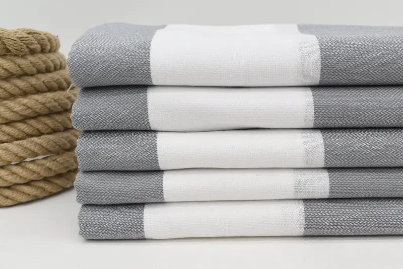 Sand-free towel, 70x40 Cotton Striped Towel, Wedding Gift For Bride, Bridesmaid Gifts, Bridesmaid Towel, Bachelorette Party Decorations - 2