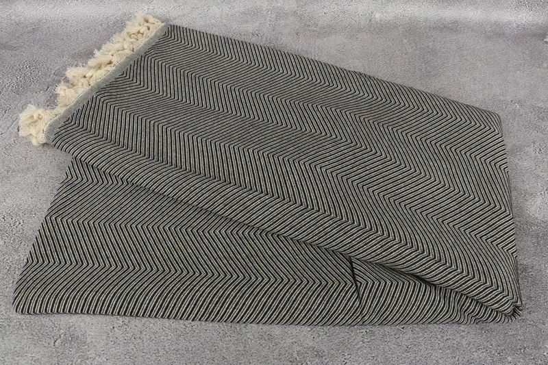 Turkish Blanket, Turkish Tablecloth, 84x68 Cotton Zig zag Towel, Boho Throw Blankets, Aesthetic Blanket, Bridal Shower Favors, Custom Wedding Gifts - 6