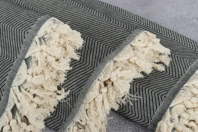 Turkish Blanket, Turkish Tablecloth, 84x68 Cotton Zig zag Towel, Boho Throw Blankets, Aesthetic Blanket, Bridal Shower Favors, Custom Wedding Gifts - 5